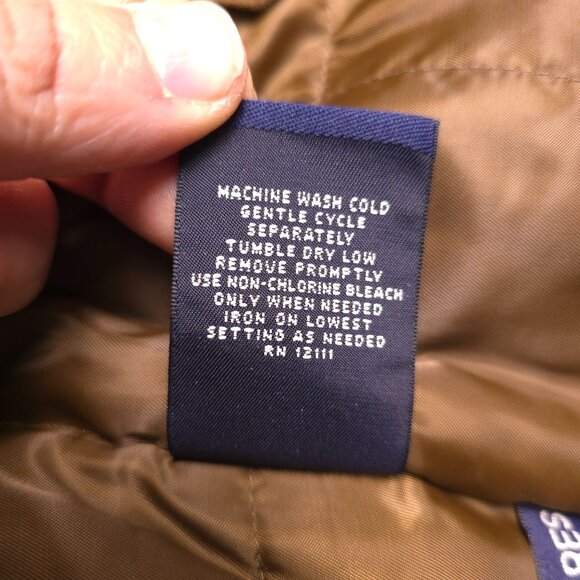 Roundtree & Yorke Outdoors Mens Brown Jacket sz L  leather & Polyester - Picture 8 of 9